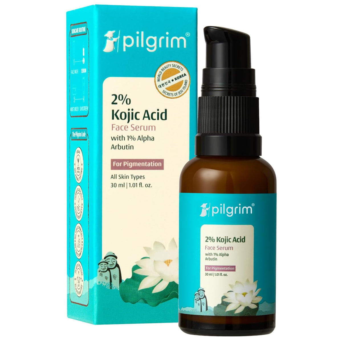 Pilgrim Face Serum targets uneven tone for a smoother, more even complexion.