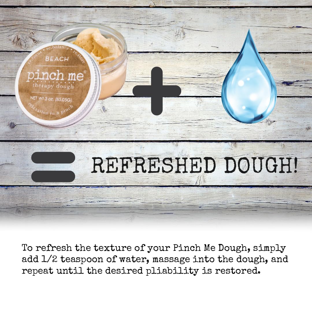 Hands kneading therapy dough for stress relief and focus