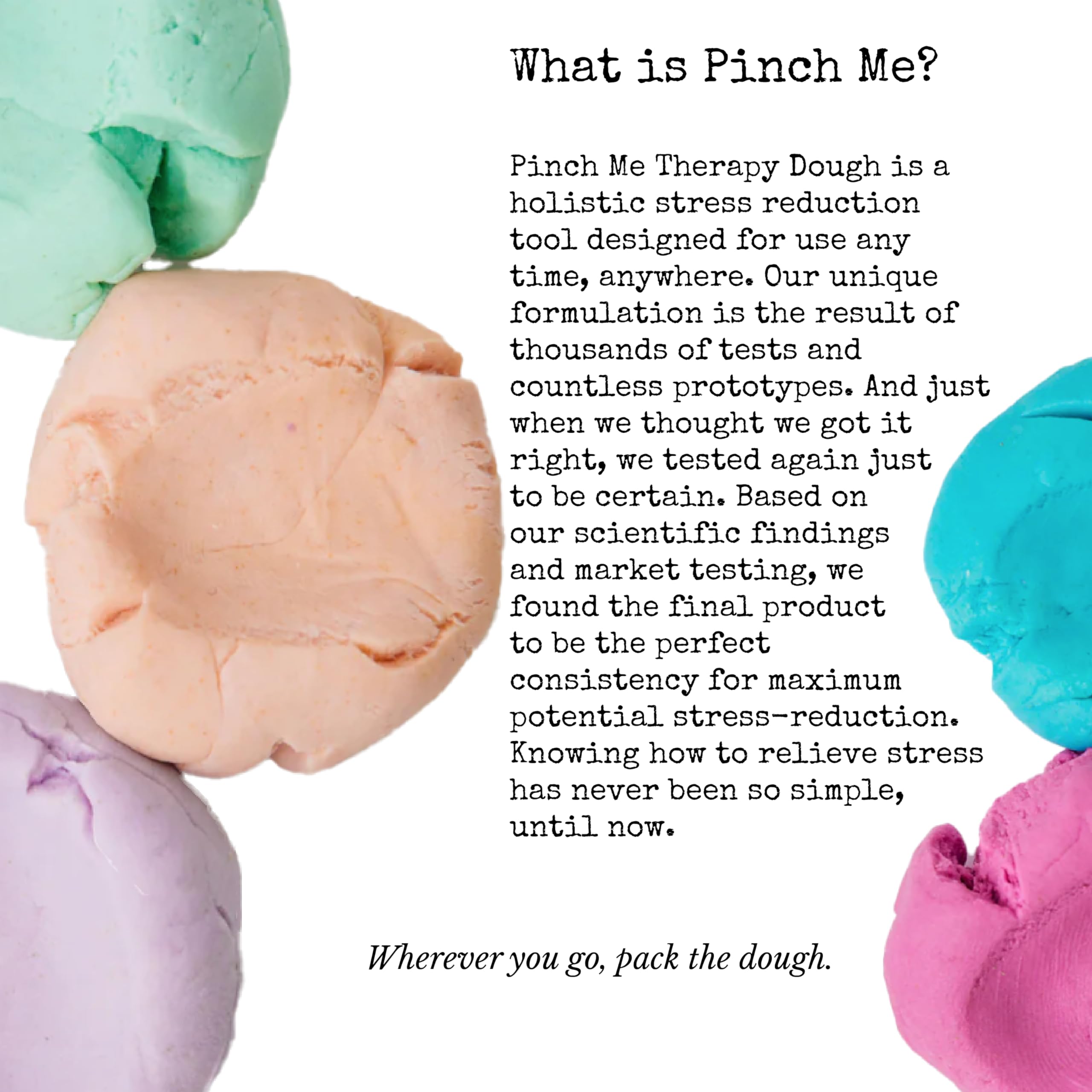 Kneaded Pinch Me Therapy Dough Retro showing pliable texture