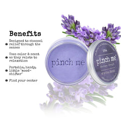 Close-up of pliable therapy dough in calming color