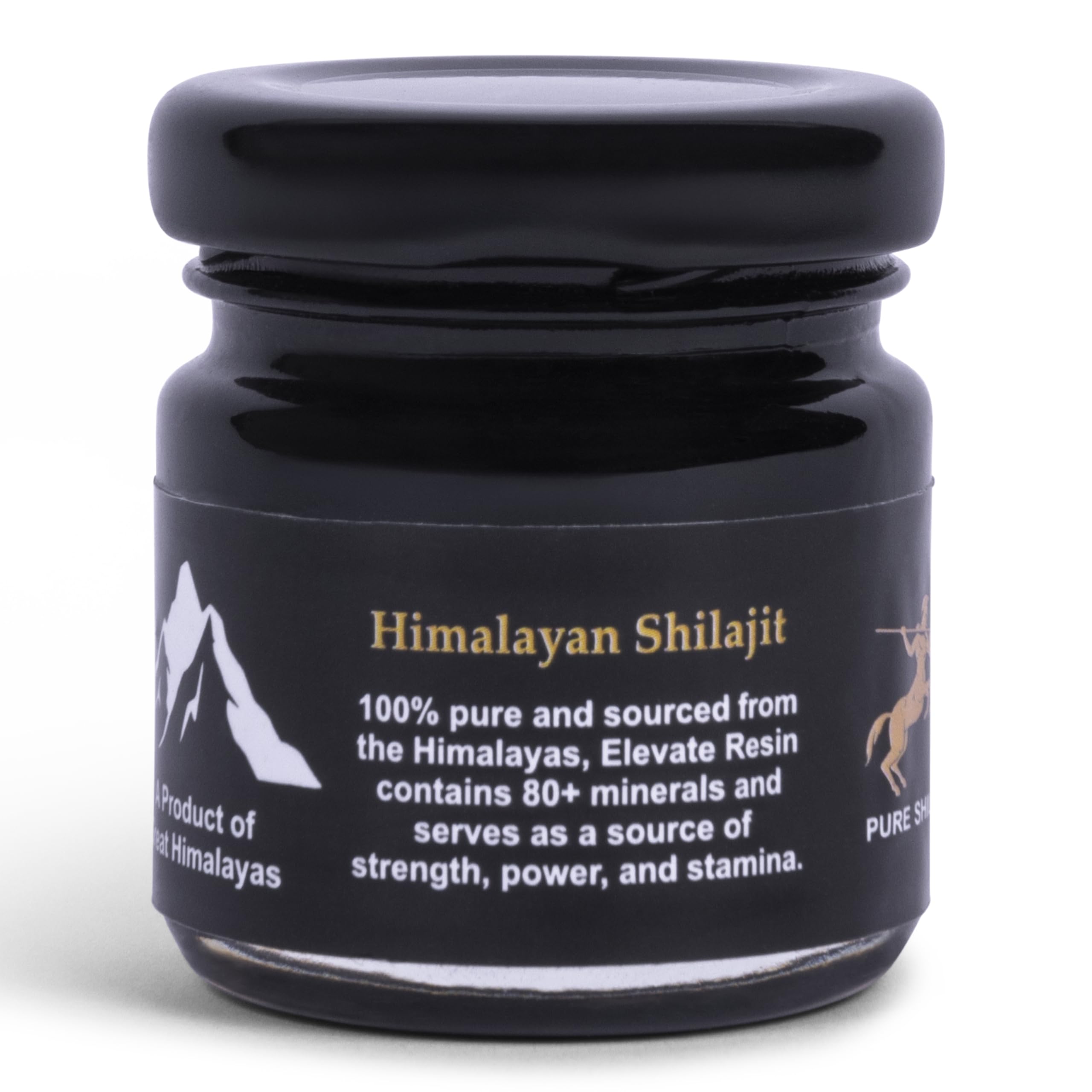 Close-up of pure Shilajit resin extract