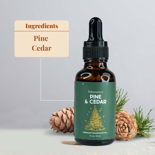 Pine and cedarwood fragrance oil with dropper bottle - 30ml