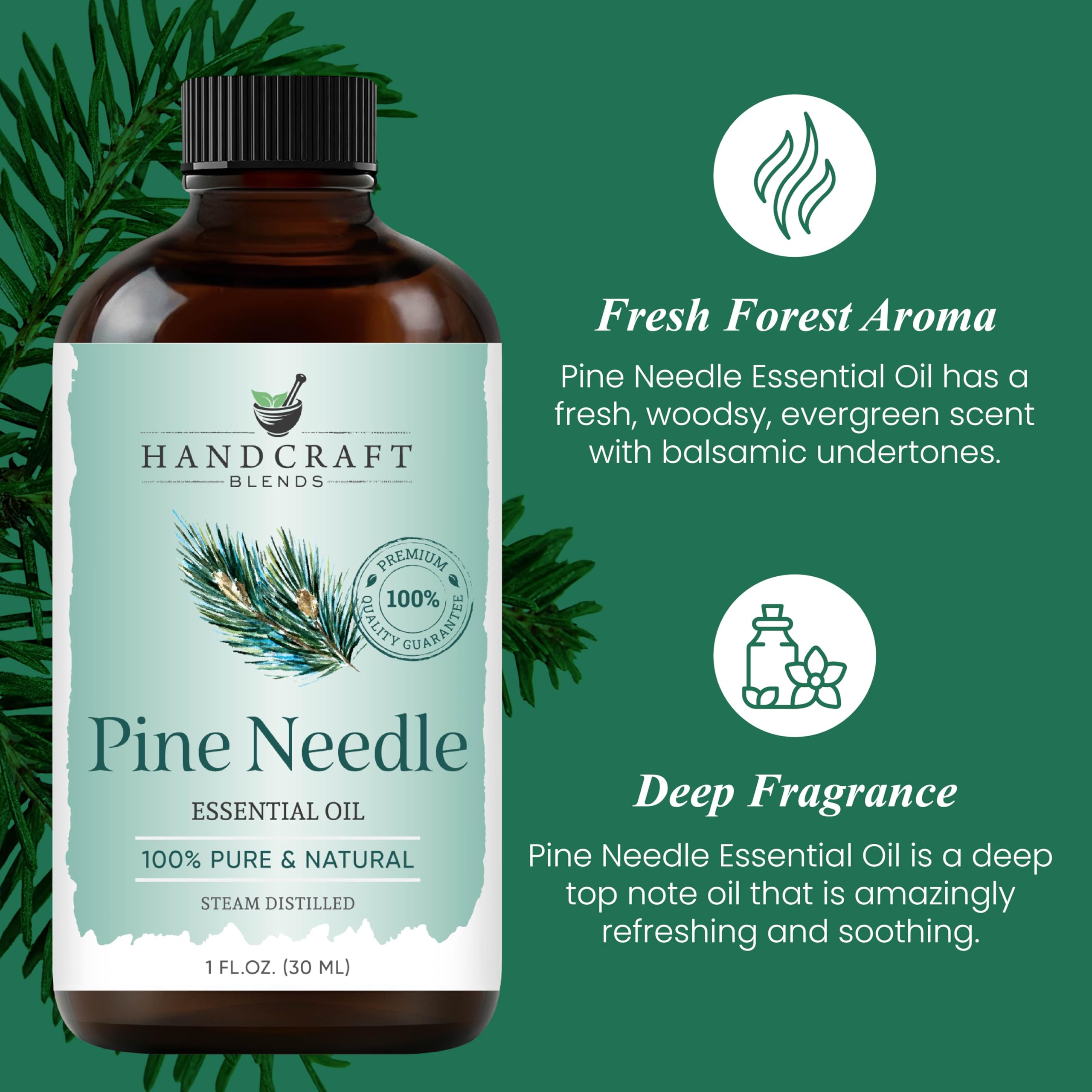 Pine essential oil for aromatherapy