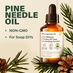 Pine needle essential oil with woodsy scent for candle making