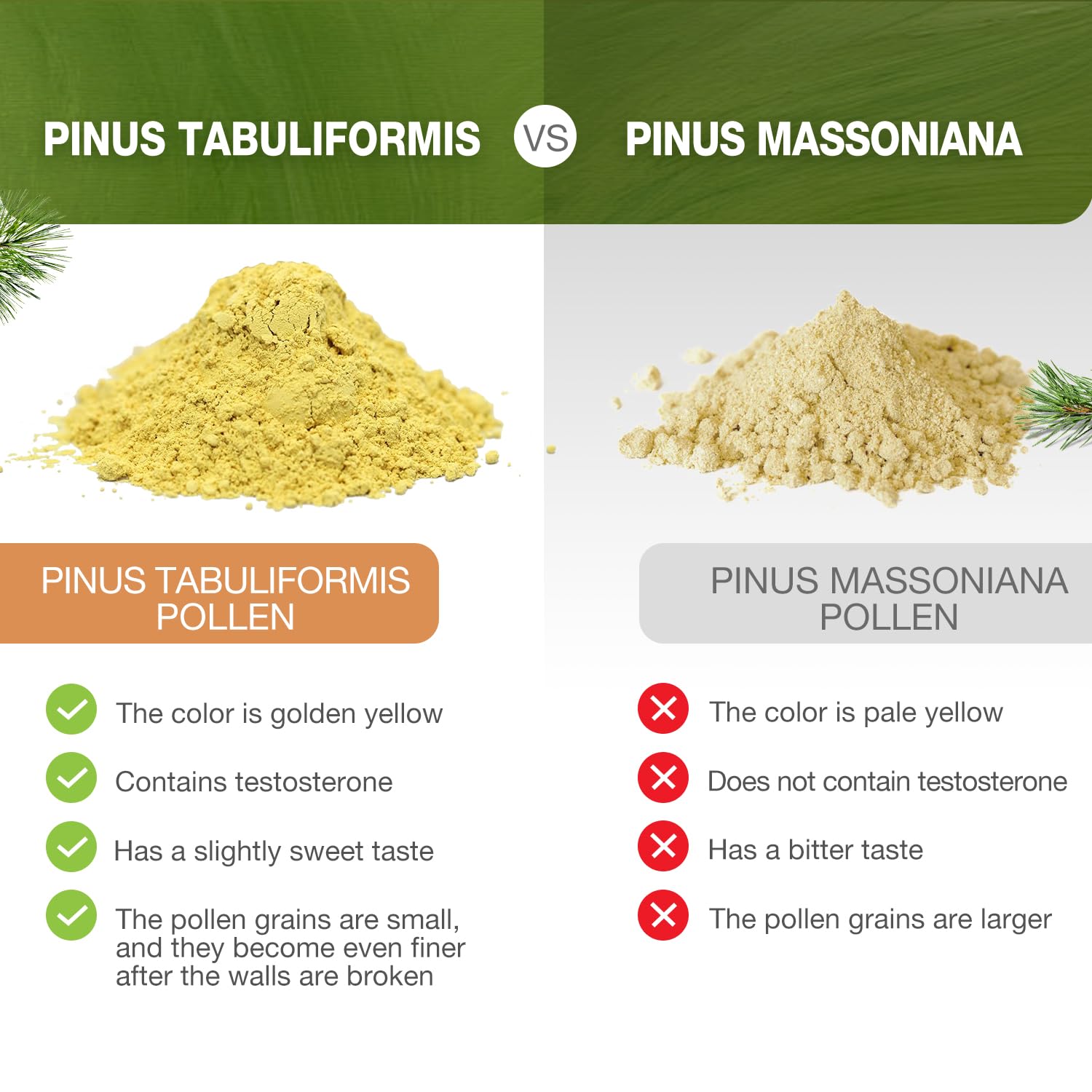 Pine pollen powder being mixed into a beverage