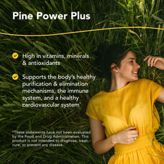 Pine Power Plus 8 oz bottle - side view
