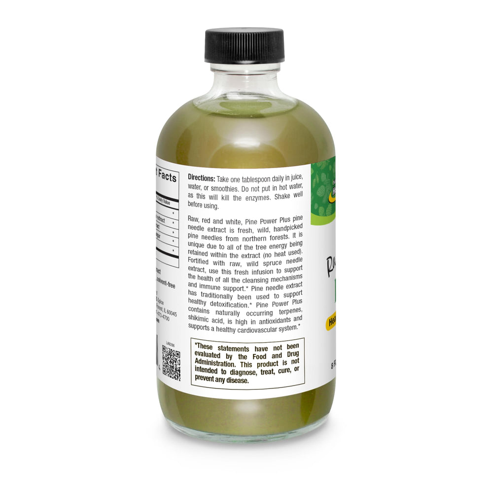 Pine Power Plus packaging and label
