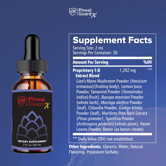 Pineal Guard X liquid drops bottle top