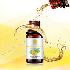 Pineapple essential oil bottles with packaging