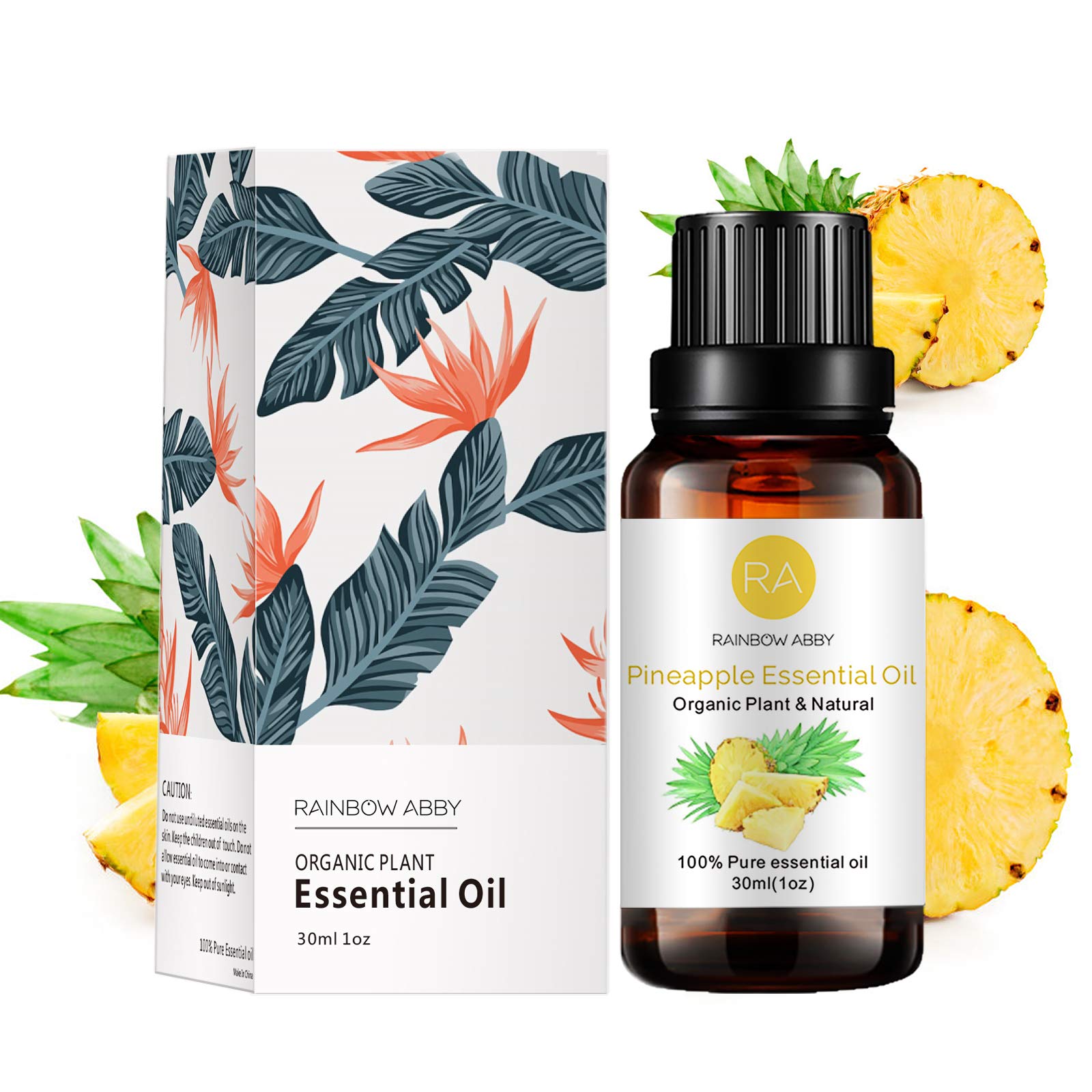Bottle of pineapple essential oil 30ml with dropper