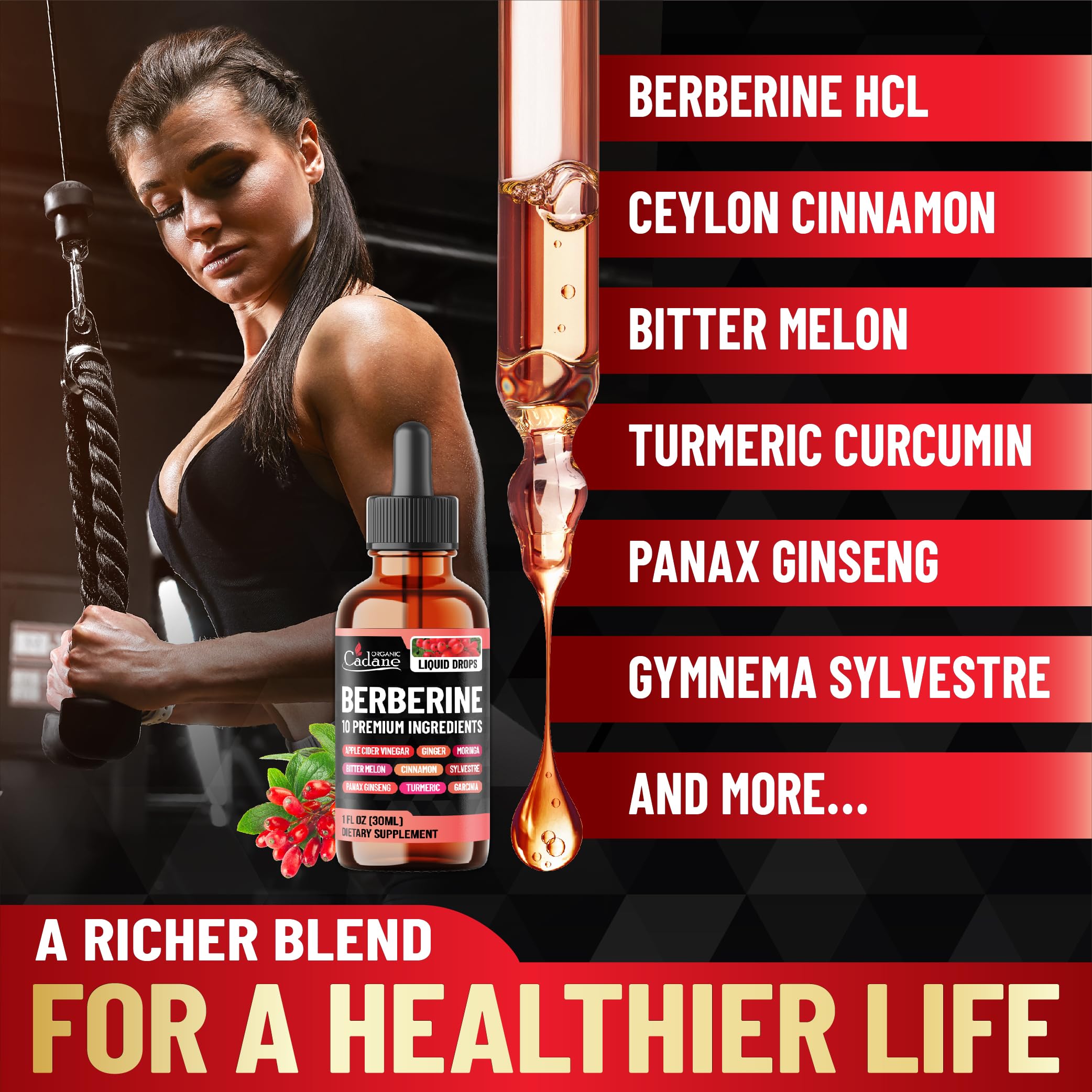 Pineapple flavored Berberine Drops ingredients