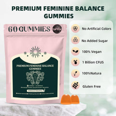 Gluten-free vegan gummies in a bottle