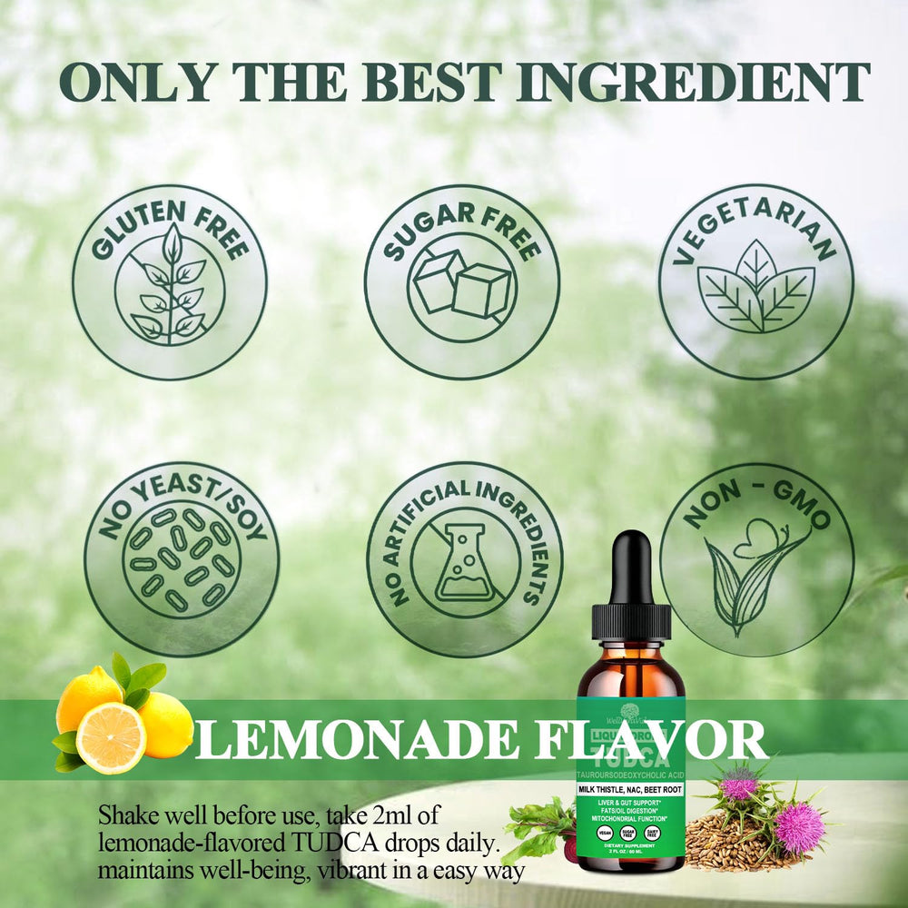 2ml dose of pineapple-flavored TUDCA liquid drops