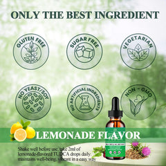 2ml dose of pineapple-flavored TUDCA liquid drops