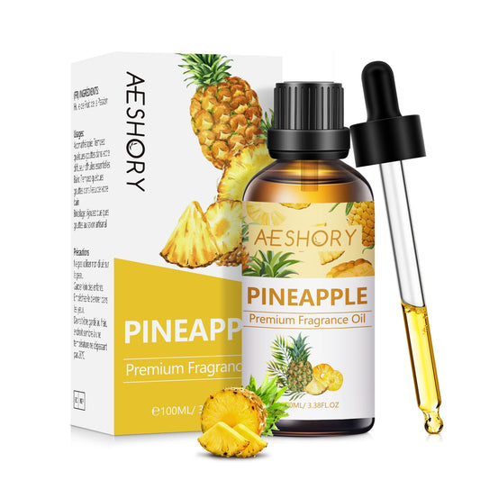 Pineapple fragrance oil in a 3.38oz amber glass bottle