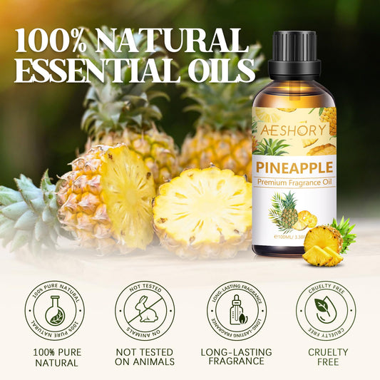 Amber bottle with dropper for Pineapple Fragrance Oil