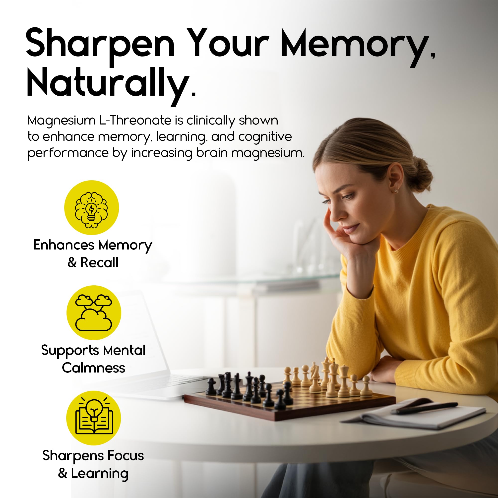 Pineapple-flavored, sugar-free magnesium gummies