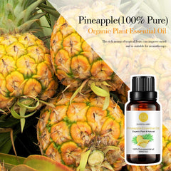 Pineapple essential oil used for skin care in cosmetic bottle