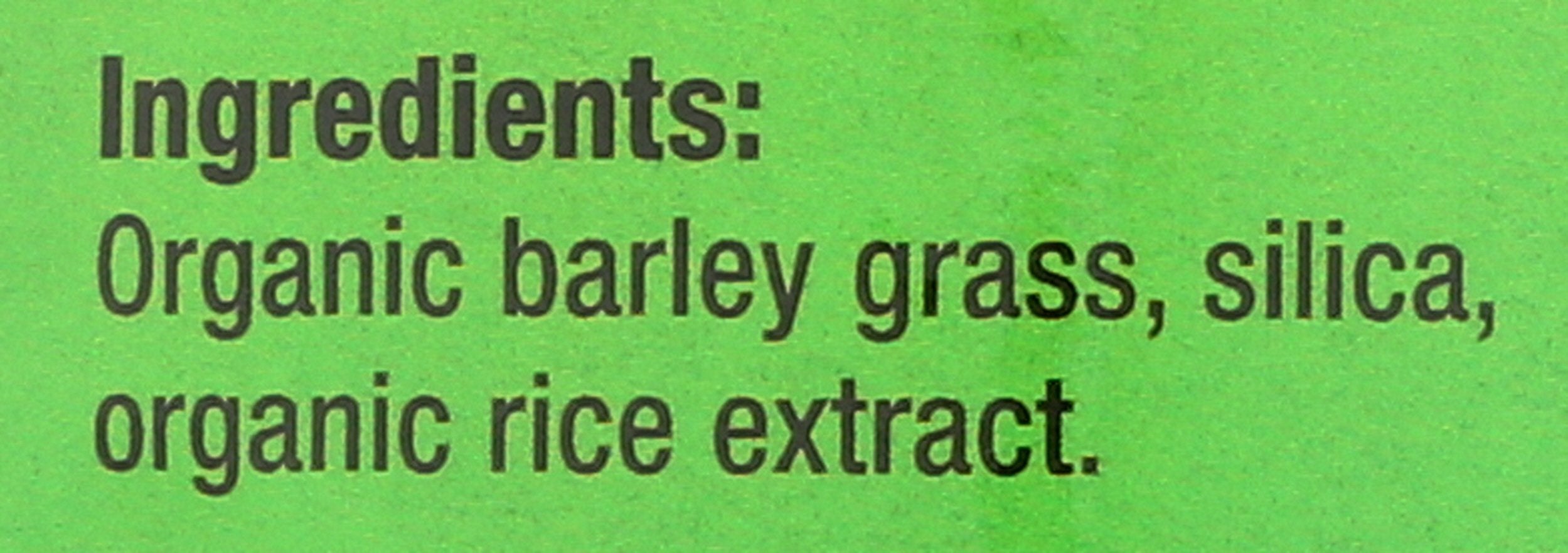 Ingredients and nutrients list on packaging
