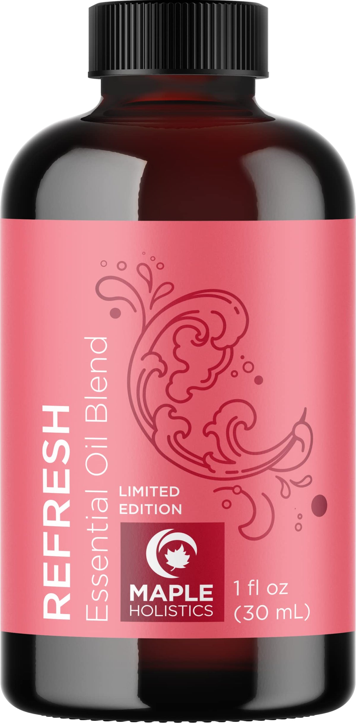 Bottle of Pink Grapefruit Essential Oil Blend with lime and eucalyptus notes