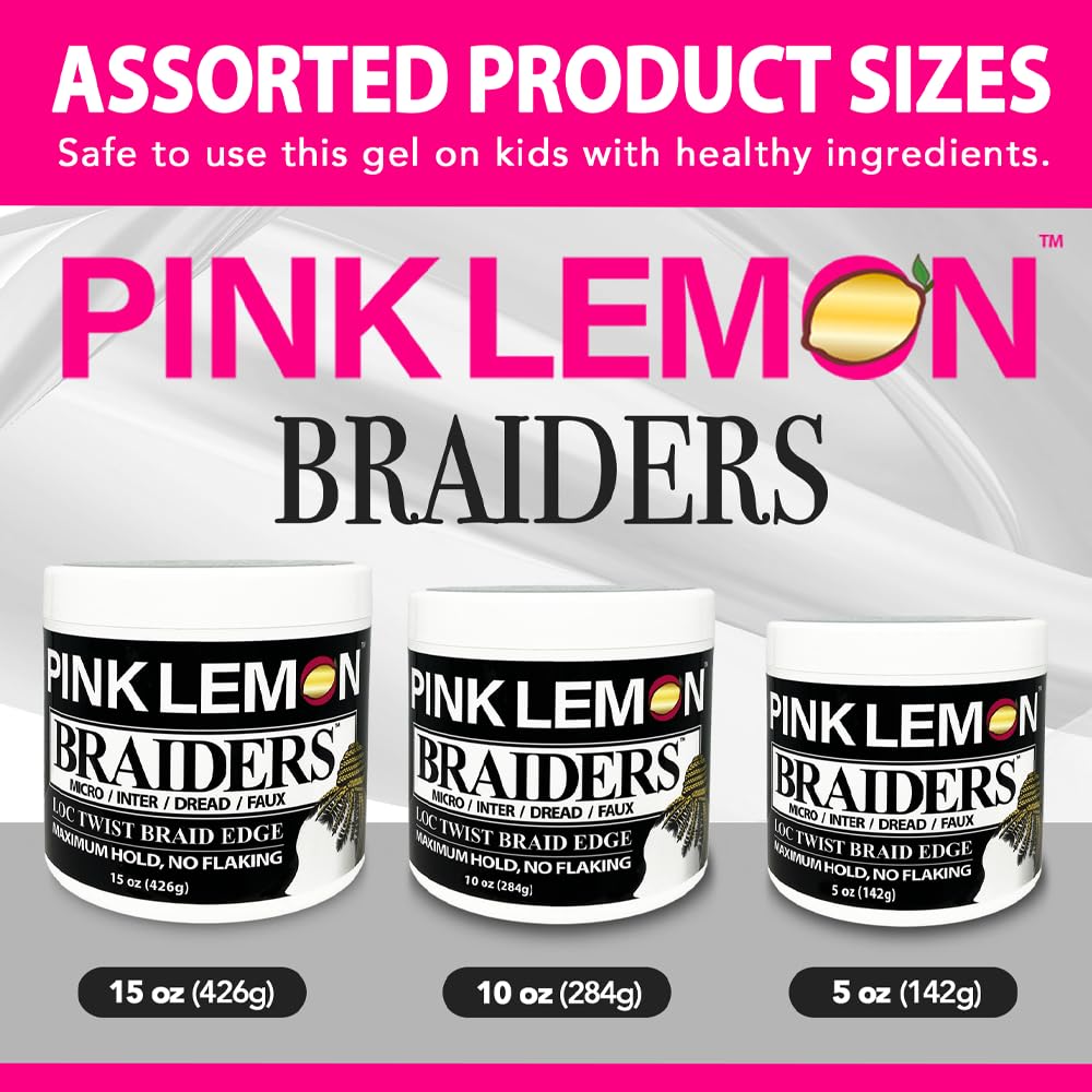 PINK LEMON Braiding Gel fast-drying formula speeds styling sessions