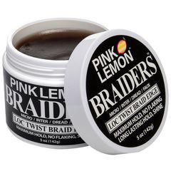 PINK LEMON Braiding Gel packaging shows clean, travel-friendly size