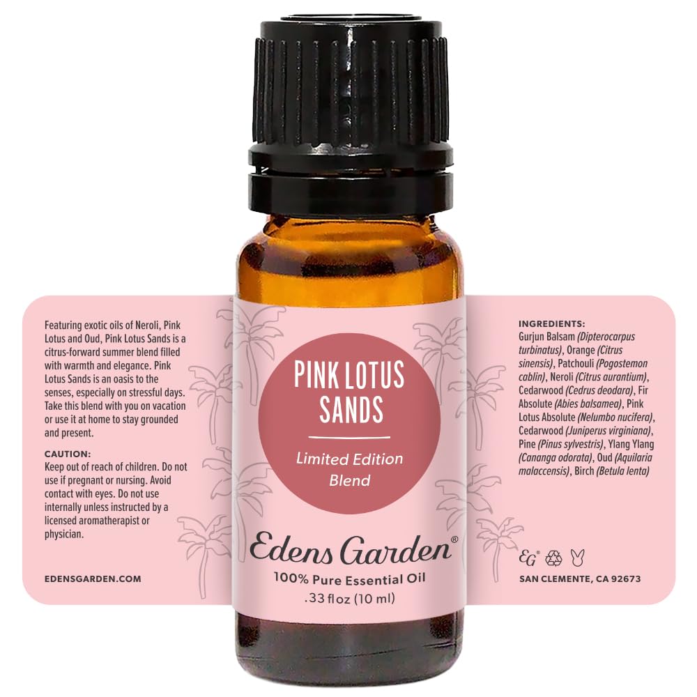 Packaging box for Edens Garden Pink Lotus Sands Essential Oil Blend