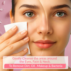 Hydrating Pink Sky Wild Rose wipes leave skin feeling clean without residue