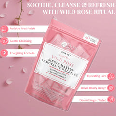 Pink Sky Wild Rose wipes with individual wrappers for hygiene and freshness