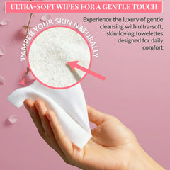 Travel-compact Pink Sky Wild Rose wipes ideal for gym bag and on-the-go cleansing