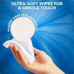Pink Sky Wipes face cleanse for soft, hydrated skin.