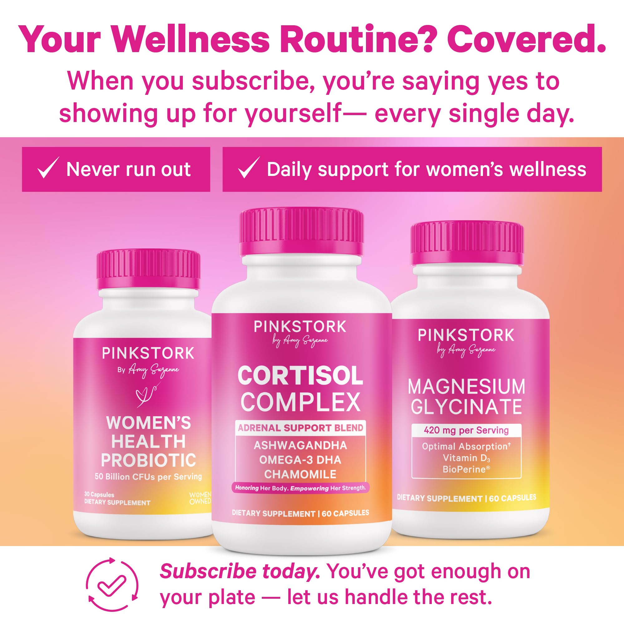 Saffron and Chamomile botanicals in the adaptogenic blend