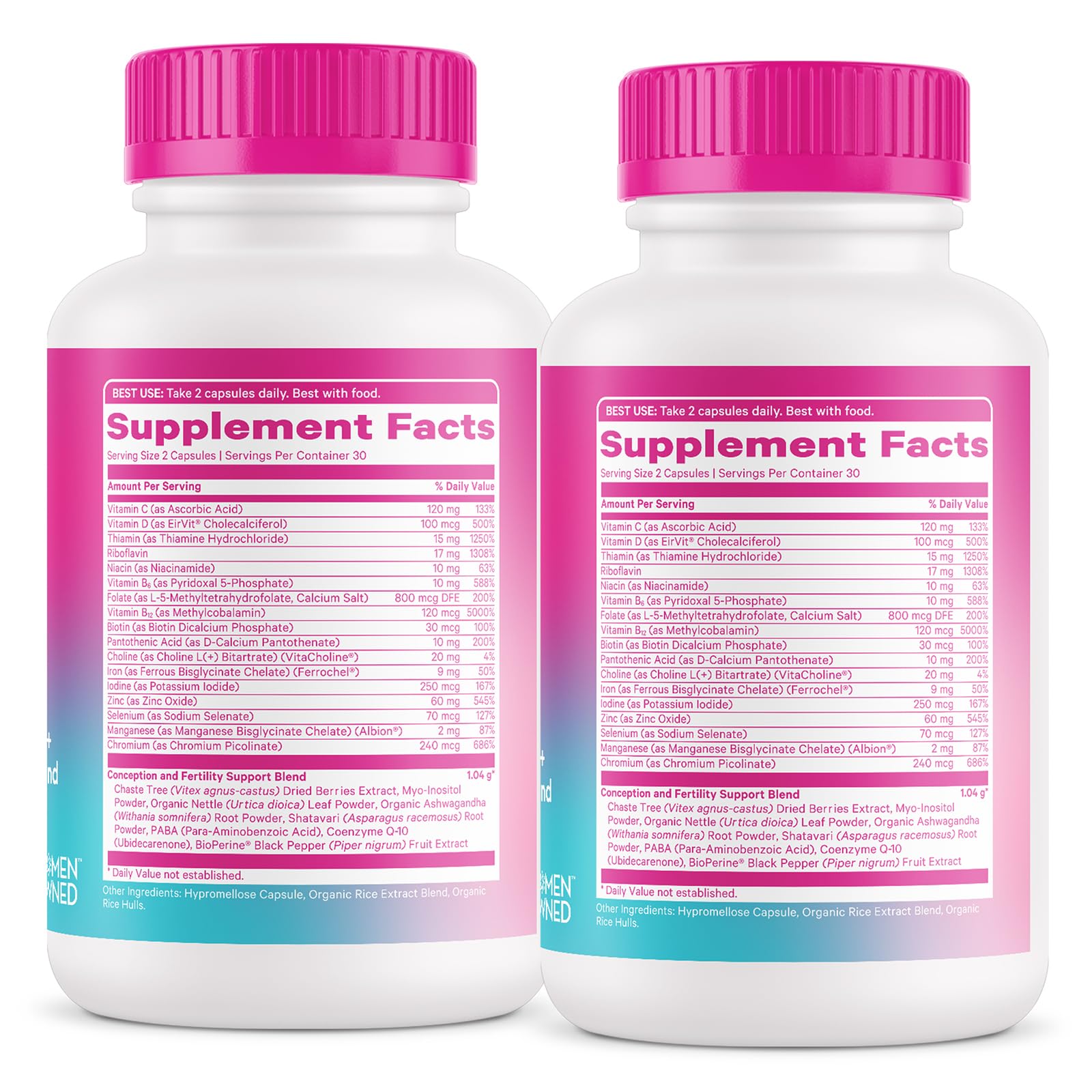 Heart-shaped ScentCert aroma feature in Pink Stork bottle