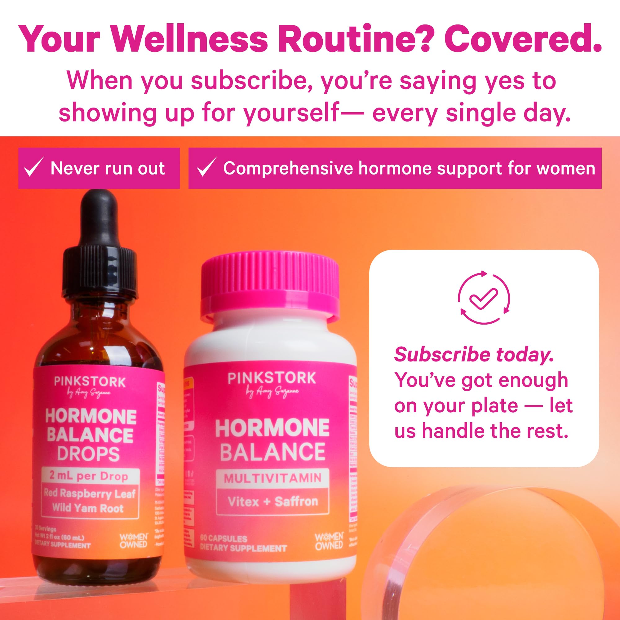 Perimenopause support and hormone transition visuals