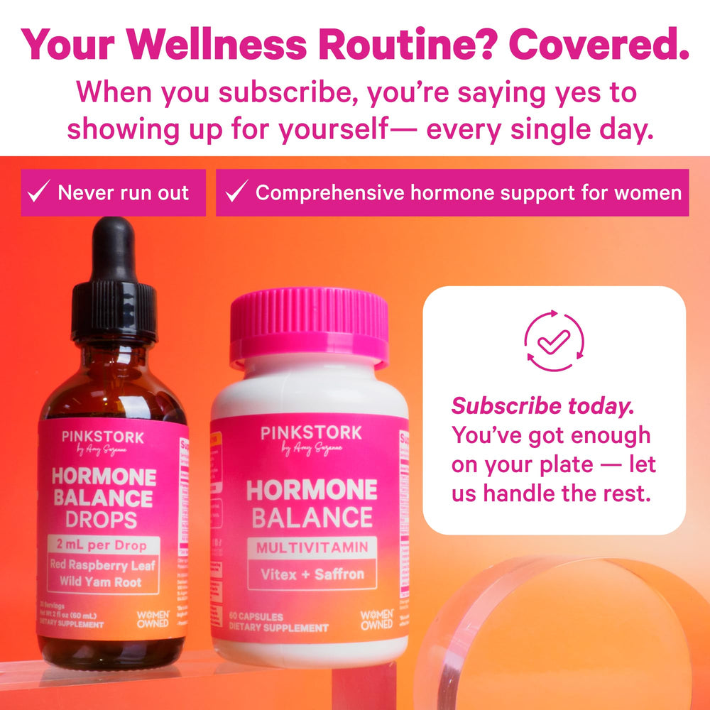 Perimenopause support and hormone transition visuals
