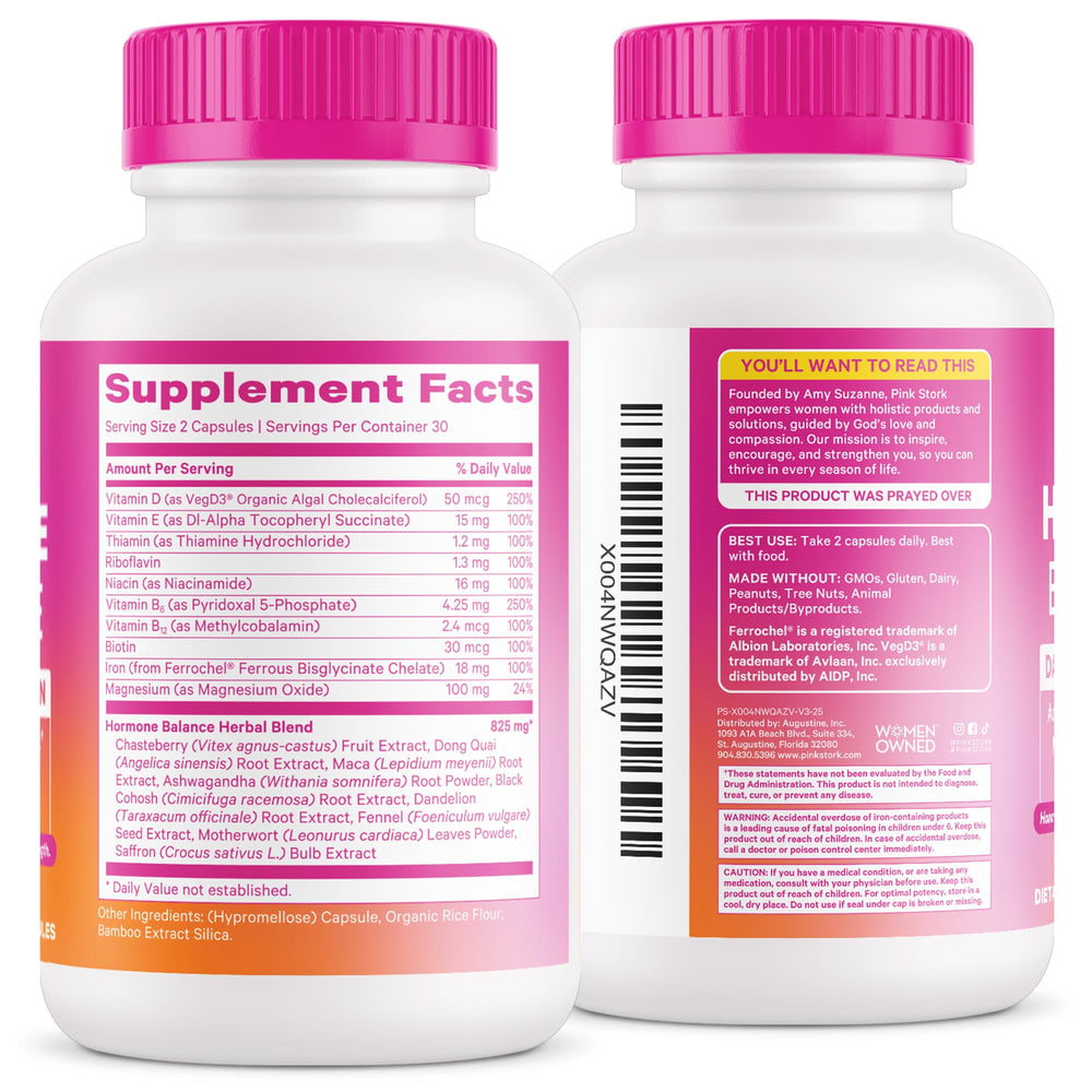 Clean, vegan-friendly Pink Stork formula notes