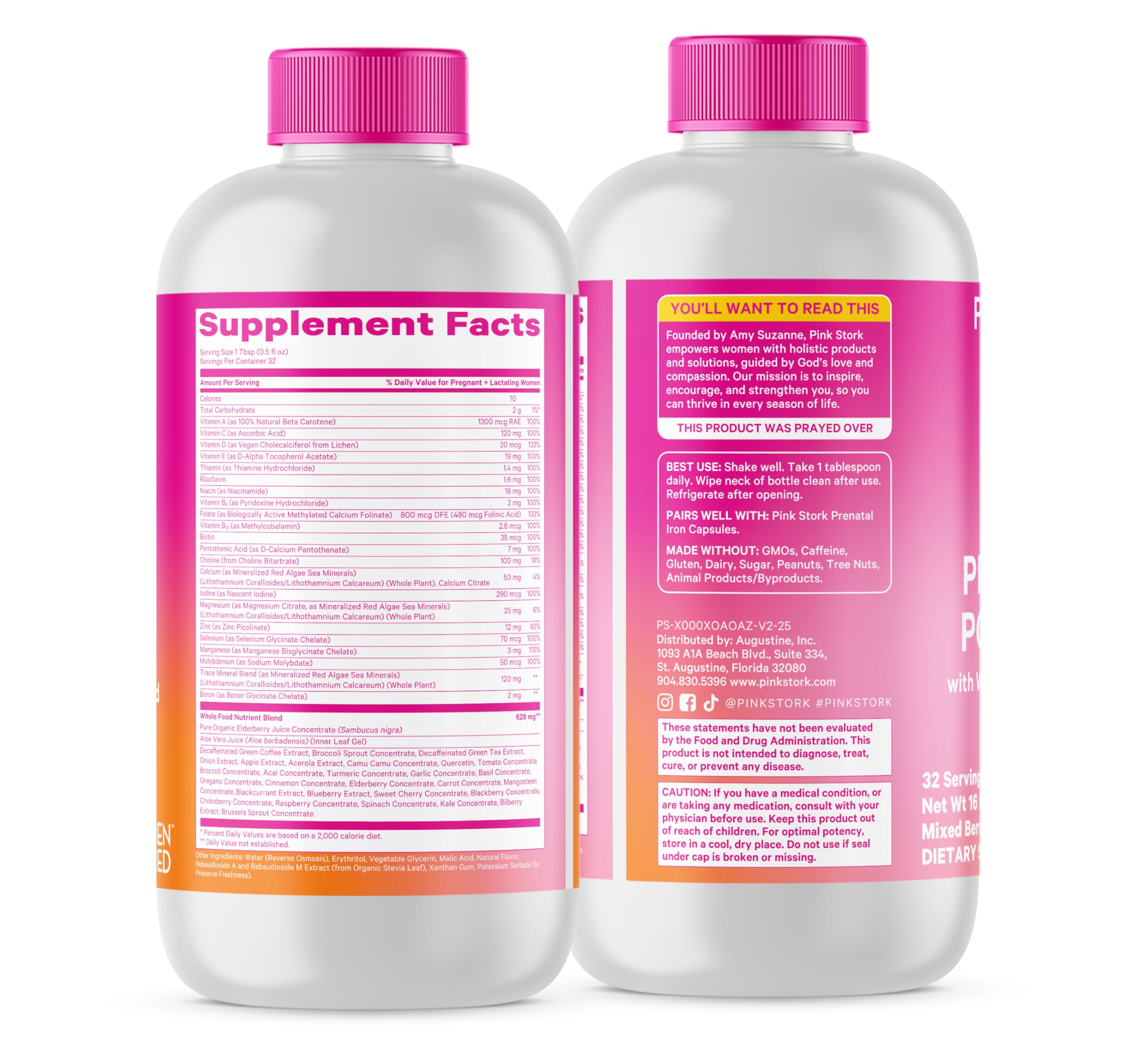 Third-party tested Pink Stork Prenatal for safety and purity.