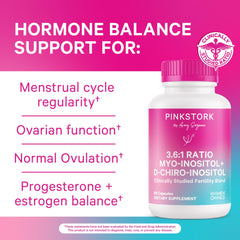 Myo-Inositol and D-Chiro Inositol bottle with 60 capsules