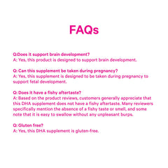 Pink Stork logo with Omega-3 DHA product name