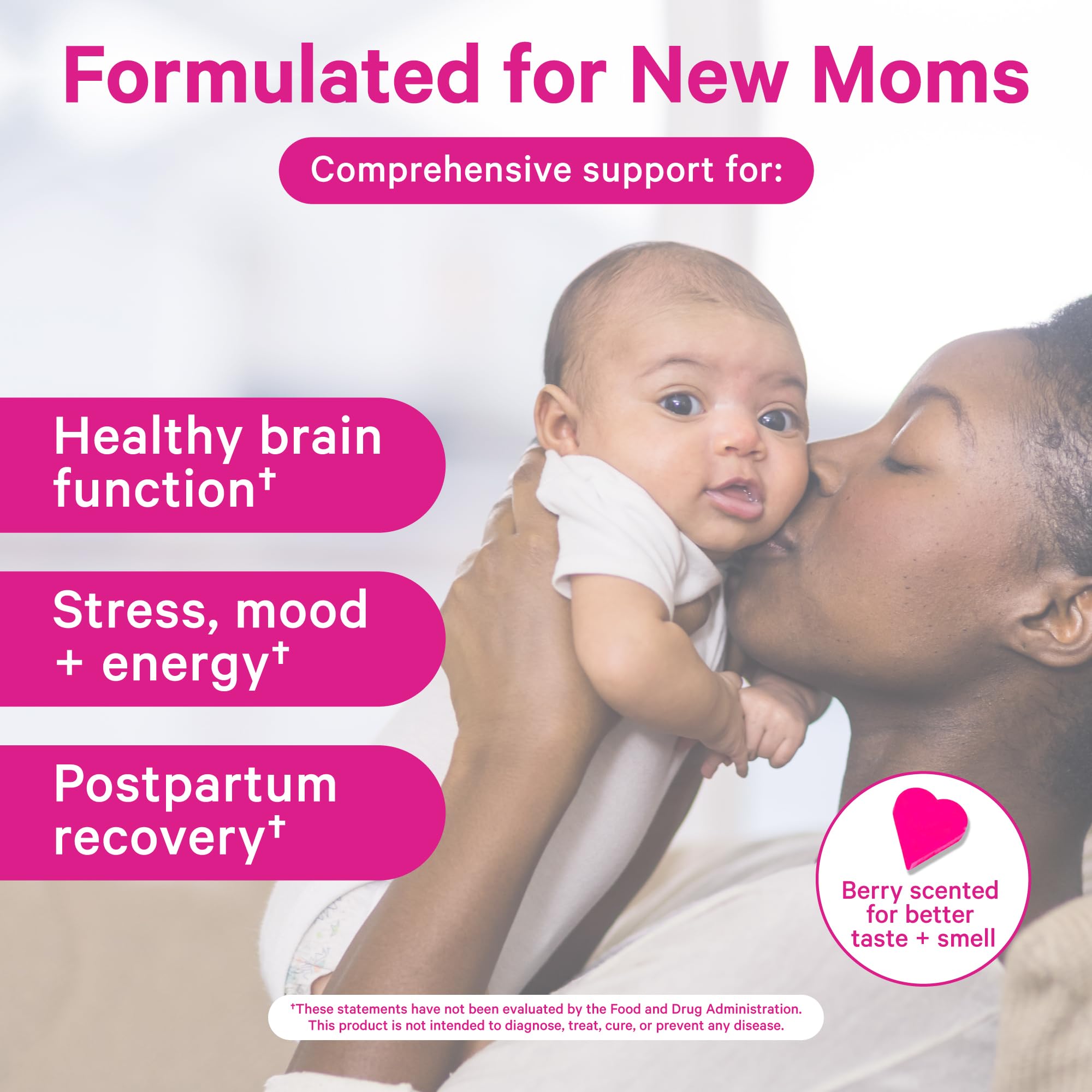 Daily postnatal ritual with two easy-to-swallow capsules