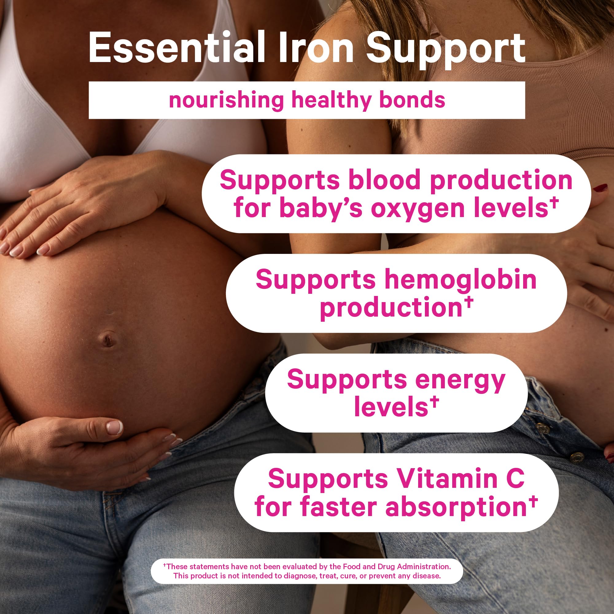 Additional pack shot of Pink Stork Prenatal Iron Gummies