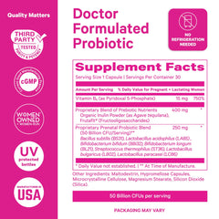 Vitamin B6 and Inulin prebiotic fiber icons on product
