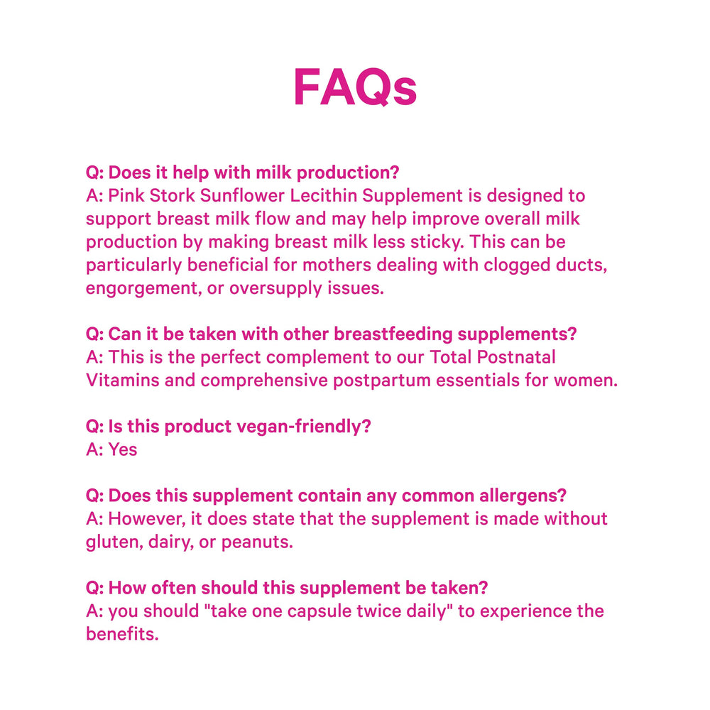 Lifestyle image of mom with baby and Pink Stork Lecithin