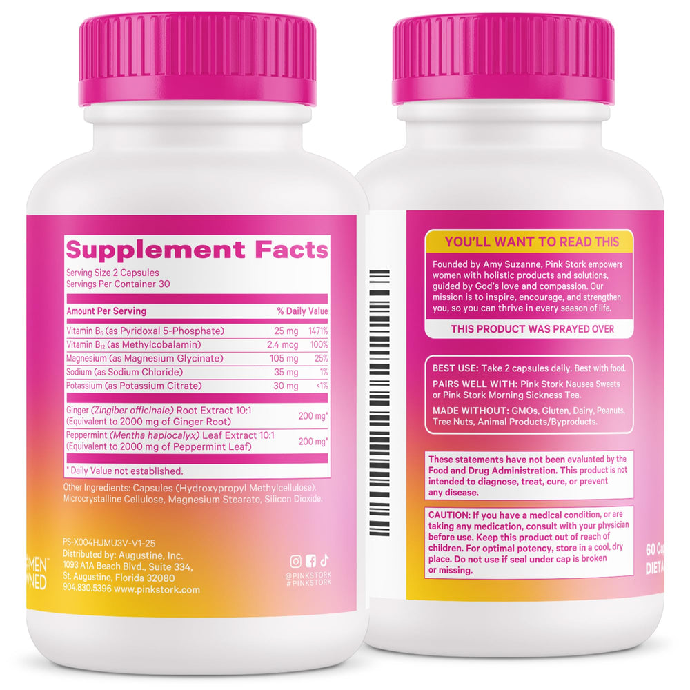Pink Stork third-party testing seal signals purity and potency in a cGMP-certified process.