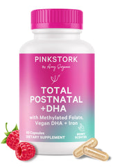 Pink Stork Total Postnatal Vitamins bottle – 1 month supply