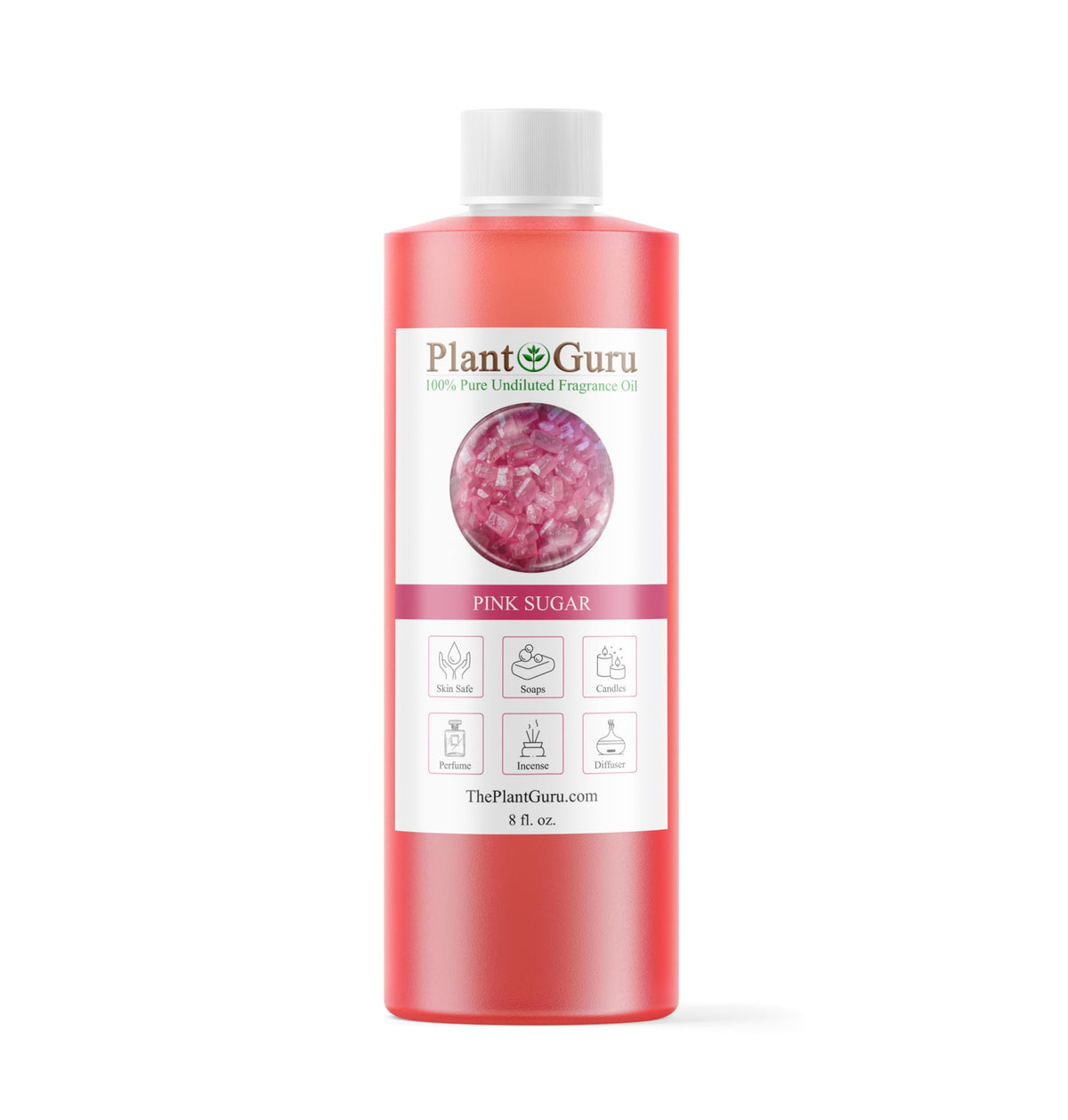 Pink Sugar Fragrance Oil 8 oz bottle - front view