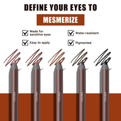 Pinkiou stone eyeliner pencil swatch for neutral, everyday style