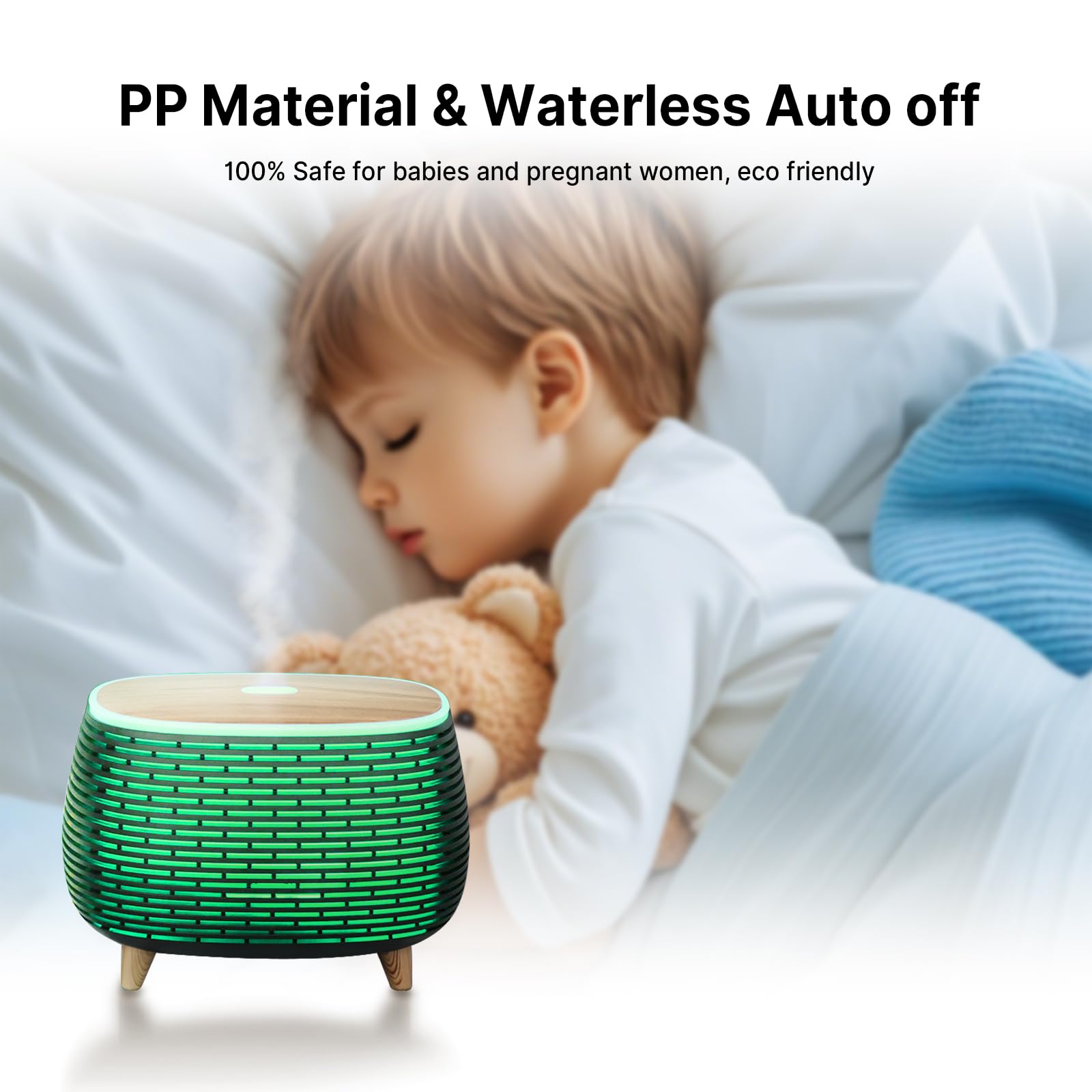 PinPure diffuser auto-off safety feature for worry-free use