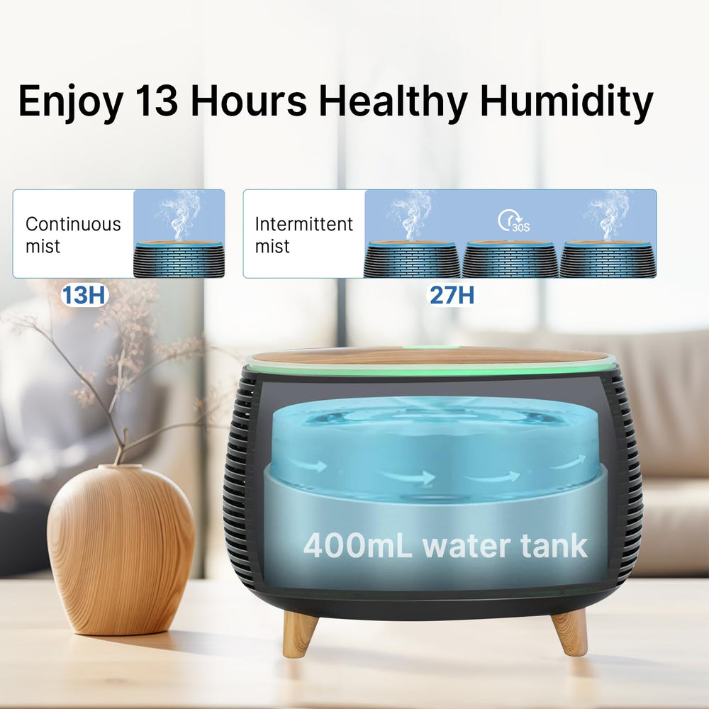 PinPure diffuser with 7 LED lights for mood lighting and relaxation