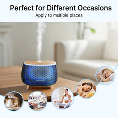 PinPure diffuser wood-grain design doubles as stylish decor and calming ambiance